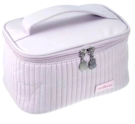 Organizator elegant patrat pentru geanta cosmetica din piele ecologica