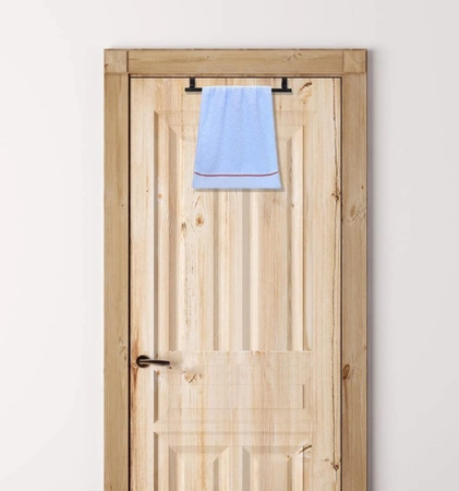 Hangers 2pc negru pentru bucătărie dulap ușă baie prosop feroviar