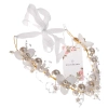 Bandita copii tiara aurie perla alba Coronita cu perle