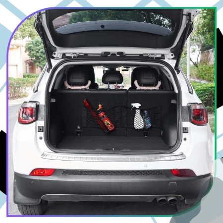 Plasă portbagaj auto 30x25cm cu velcro elastic