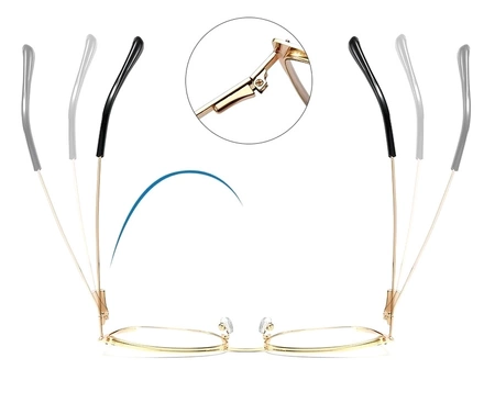 Ochelari eleganti pentru pisica cu antireflex, aurii