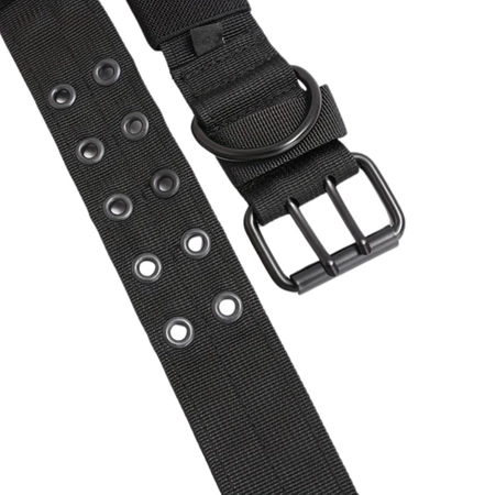 Tactic negru reglabil dublu rând XL guler de câine