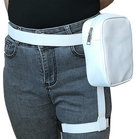 Geantă mare în talie, geantă din piele cu centură