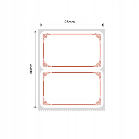 Autocolante RFID NIIMBOT 40x30mm 230buc Ram Roșu Seria B Original