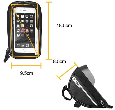 Geantă Sakwa pentru telefon pentru biciclete impermeabilă
