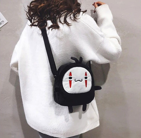 Poșetă Mică Face Anime Messenger Bag Canvas Cosplay