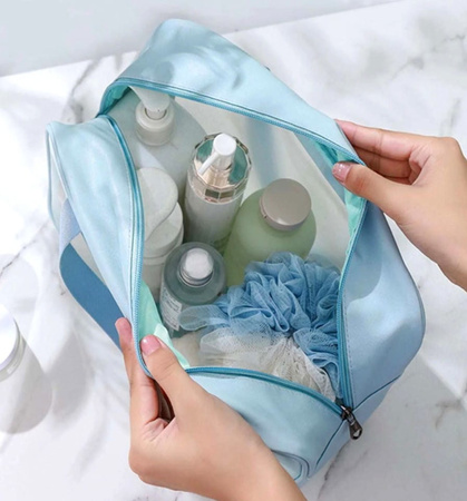 Geantă mare transparentă pentru cosmetice, impermeabilă