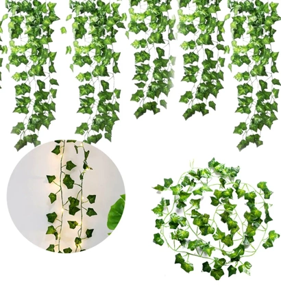 12 bucăți de frunze agățate de iederă cataratoare pentru ghirlanda