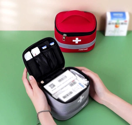 Trusa de prim ajutor, 3 buc, set medical, organizator medicamente de calatorie