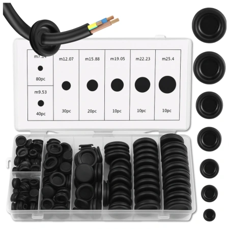 Dopuri de cauciuc, set de 200 de bucăți, dopuri pentru găuri tehnologice în caroserie