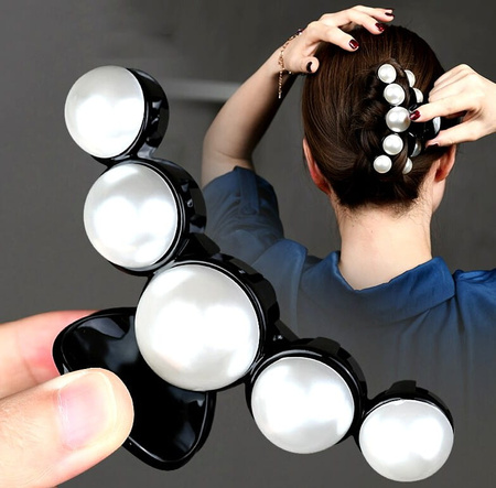 Clip de păr mare perlat