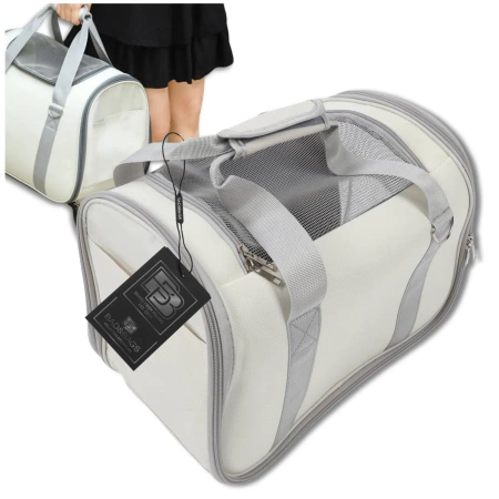 BAD&BAGS transport bej pentru geanta auto pentru caini mici