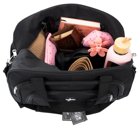 BAD&BAGS geanta de voiaj business pentru bagaj de mana avion neagra