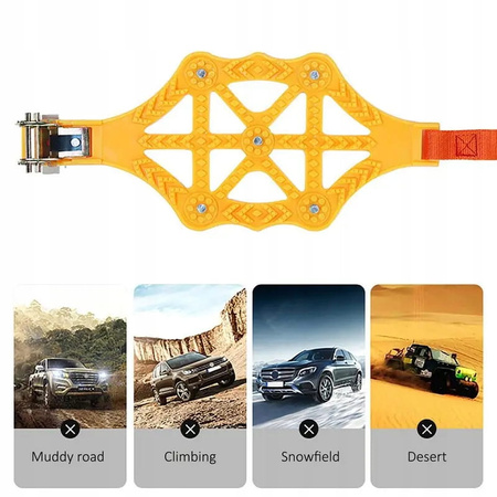 Lanturi antiderapante pentru zapada, set de 8 cu geanta pentru 2-4 roti