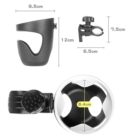 Suport biberon, sticla, cana pentru carucior de bicicleta