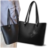 BAD&BAGS geanta shopper din piele de dama clasica neagra