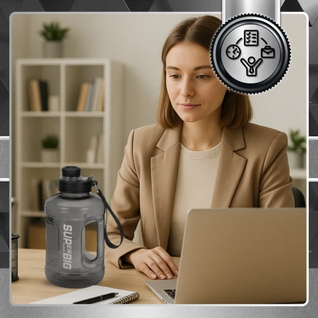 Sticla TRESSARI, sticla sport 1600ml BPA FREE pentru apa TRITAN