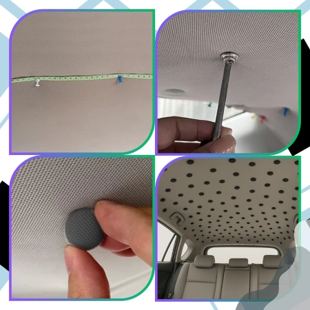 Kit reparatie captuseala auto 60 buc Nituri negre