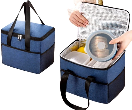 LUNCH BOX sac de prânz termic cu loc pentru mâncare