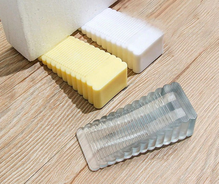 Încuietoare pentru ușă cu pană din plastic, gri