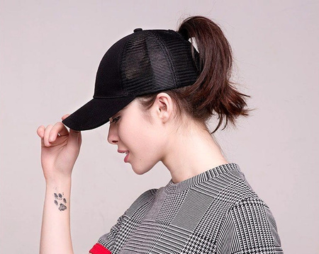 Șapcă sport tip coadă de cal din plasă