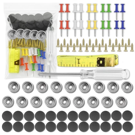 Kit reparatie captuseala auto 60 buc Nituri negre