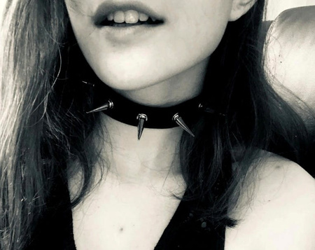 Cercei punk piele colier guler choker gotic