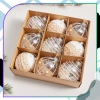 Set decorațiuni acrilice globuri de Crăciun 8 cm