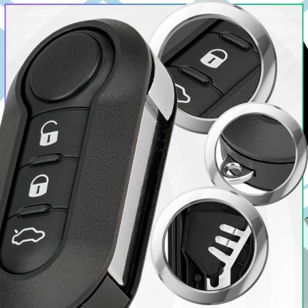 Capac cheie telecomanda 3 butoane Fiat Ducato Boxer Jumper Punto Panda Qubo Iveco