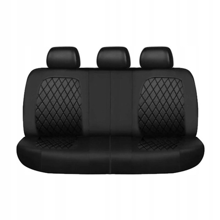 Huse scaune negre, piele ecologica, set 5, universale