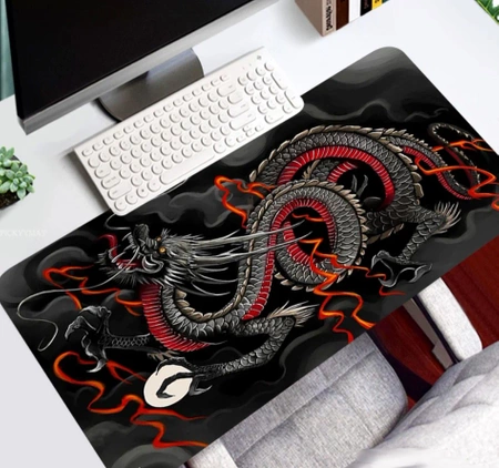 Covoraș de joc XXL Dragon Desk mouse pad