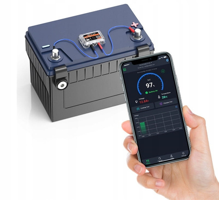 Tester baterie și alternator, cu GPS, aplicație Android iOS