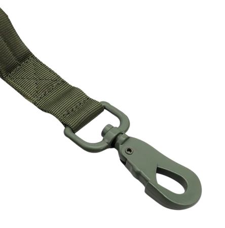 Leash câine tactic puternic cu mâner frânghie de nylon verde