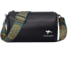 Elegant negru piele geanta de umăr doamnelor postbag