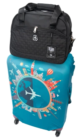 BAD&BAGS geanta de afaceri neagra geanta de voiaj pentru bagajele de mana cu avion