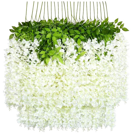 12 buc flori de glicine pentru agățat ghirlande