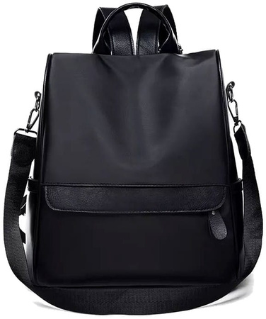 Rucsac sport urban dama, spatios, la moda, negru