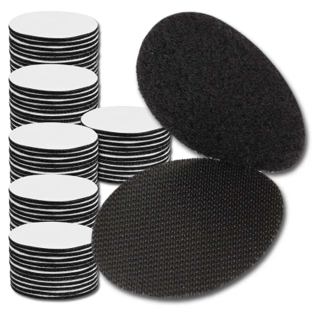 Strong Velcro 50mm rotund autoadeziv cu adeziv Bandă 60 buc