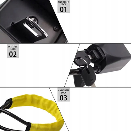 Blocare volan auto, otel, rezistent, antifurt, universal