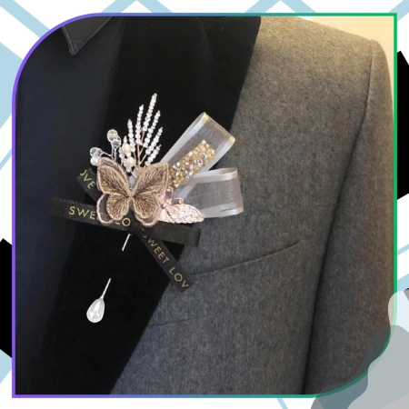 Ace de croitorie, set de 50, ace cu cap în formă de lacrimă, 55 mm, albe