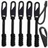 Set pandantive din metal negru, 5 piese, sfoară pentru fermoare