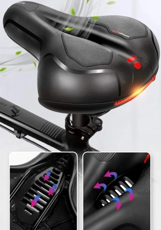 Șa de biciclete confortabil impermeabil scaun de biciclete
