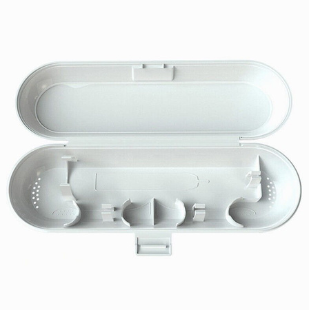 Recipient de călătorie cu husă pentru periuță și pastă de dinți, alb