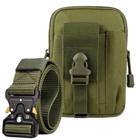 Geantă militară de supraviețuire + set centură tactică