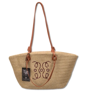 Geanta de vara dama din paie BAD&BAGS geanta mare de umar