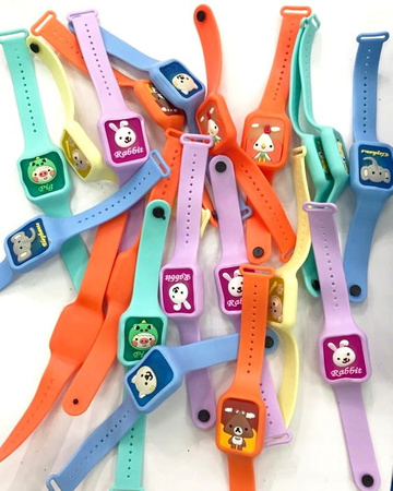 Bandita anti tantari, ceas cu LED pentru copii, anti-tantari