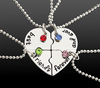 Colier prietenie pentru prieteni 4in1 Best Friends heart