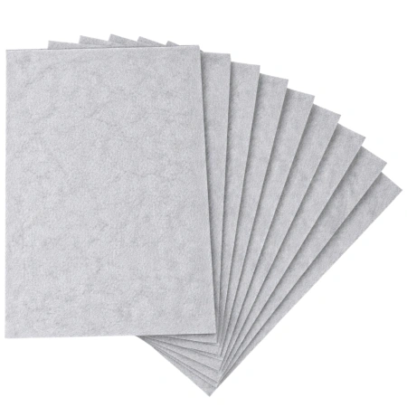 Foi decorative din fetru 30x30cm set de 10 bucăți gri