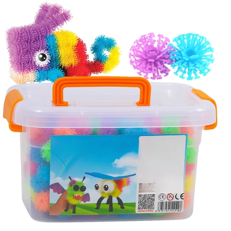 Set mare de capace creative Kolcki cu velcro colorat, 400 buc.