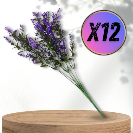 Flori artificiale violet 12buc lavandă buchet decorativ